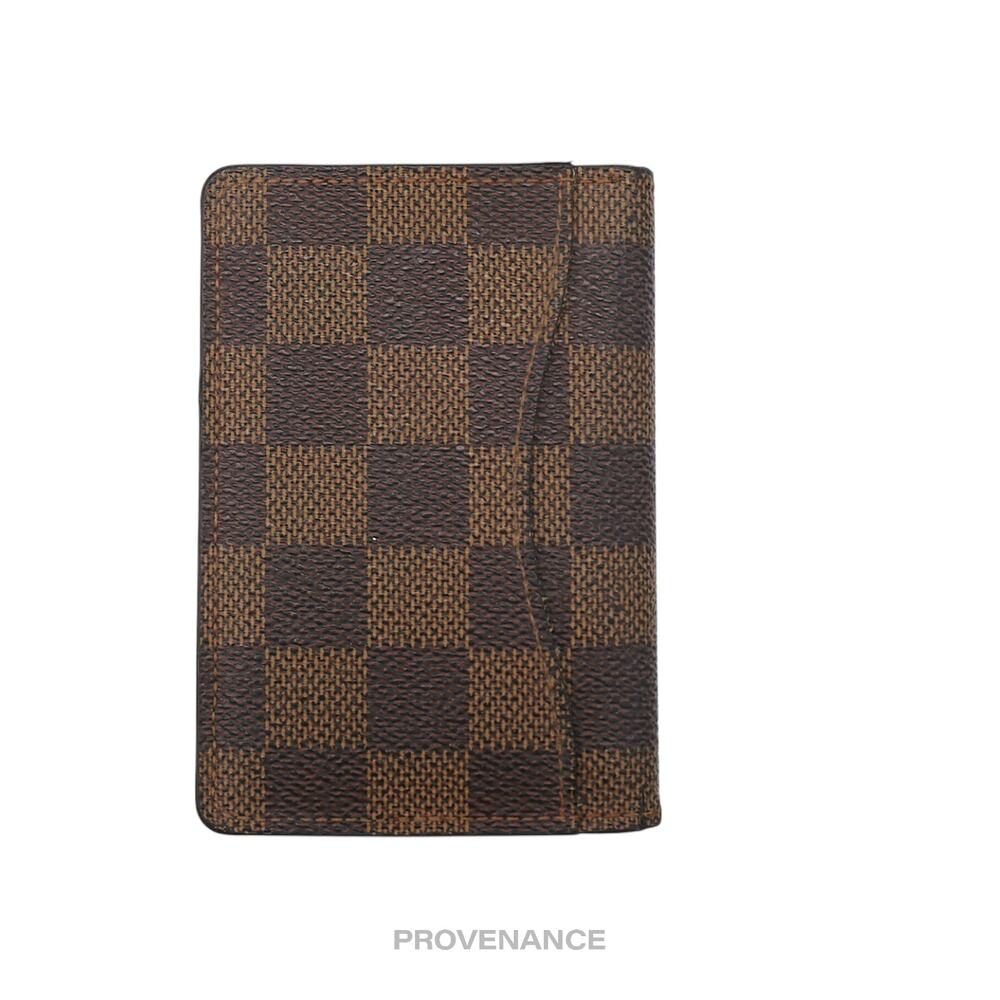 🔴 Louis Vuitton Pocket Organizer Card Wallet - Damier Ebene - Picture 3 of 8